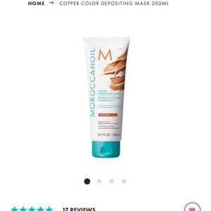 Morrocan Oil Copper Color Depositing Mask